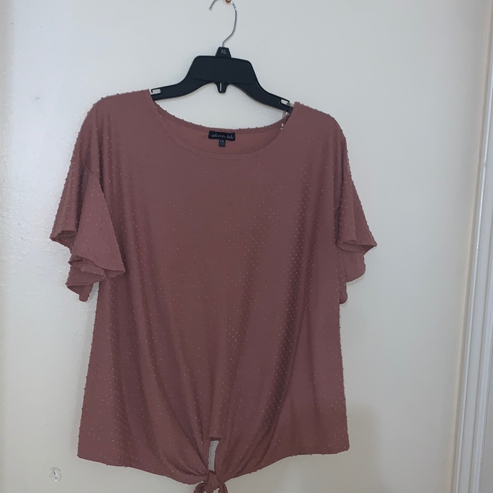 Pink blush top size XL by Olivia blu
